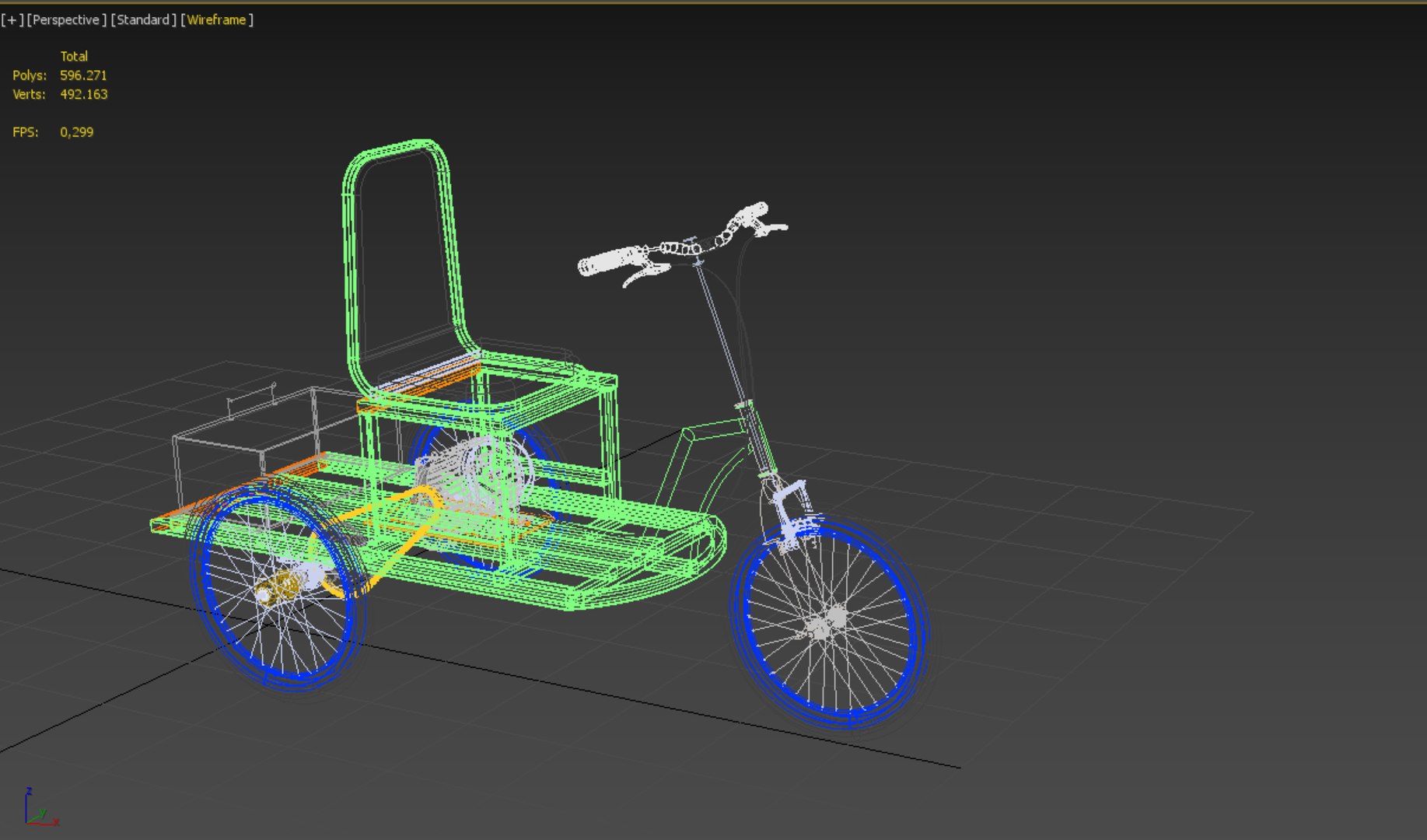 ELECTRIC TRIKE TRICYCLE 3 WHEEL BIKE BICYCLE FOR DISABILITY EV 3D