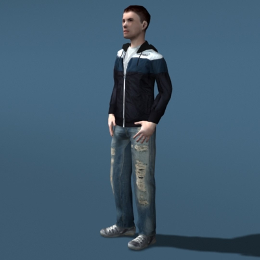 Boy Character Rigged Max