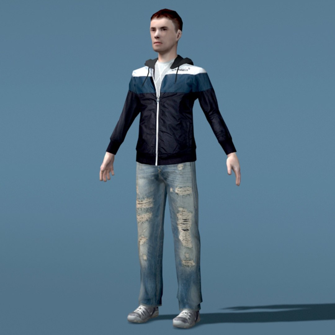 Boy Character Rigged Max