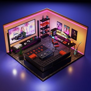 3D Gaming Room model