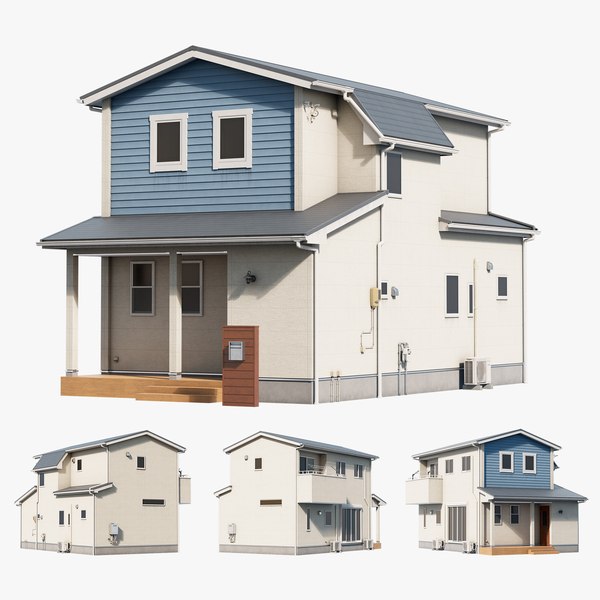 Japanese Modern House - TYO-FS04 3D model