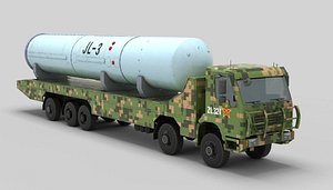 JL-3 Intercontinental Missile 3D