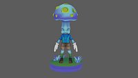 character designs are based on mushrooms.