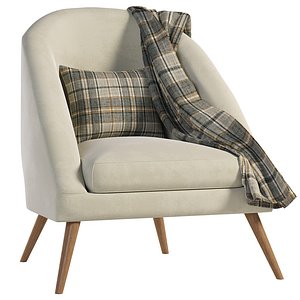 armchair modern 3D