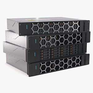 3d Data Server Rack