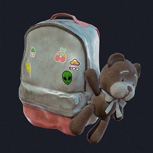 baggy bear bag 3D model
