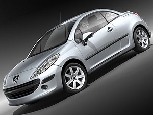 peugeot 207 cc 3d model