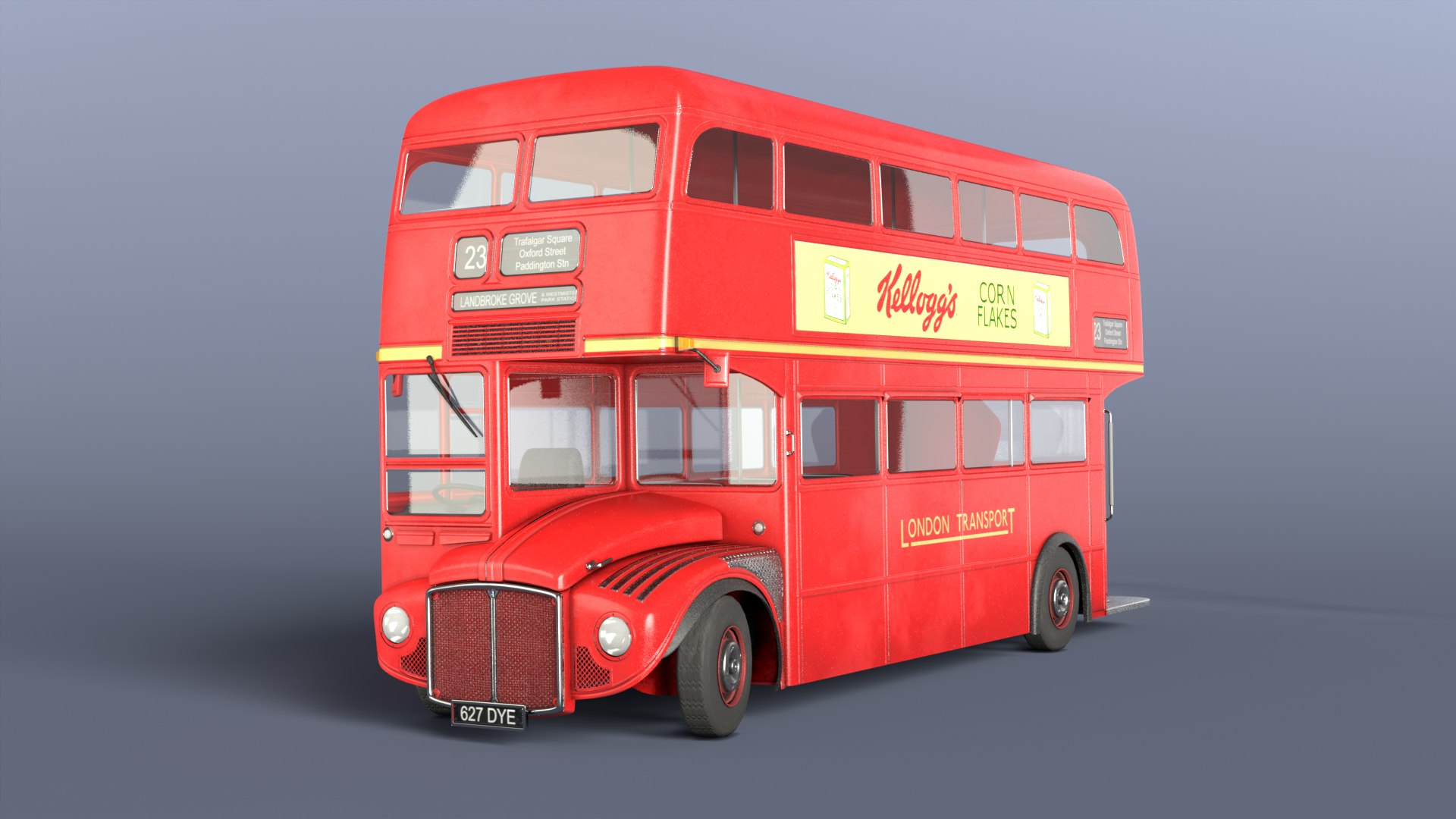 3D Model London Routemaster Bus - TurboSquid 1523303