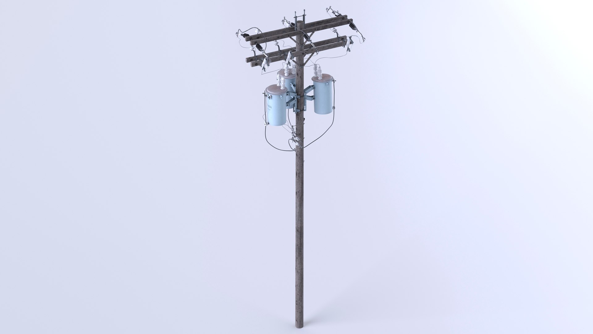 3D Utility Pole - TurboSquid 2142596
