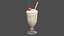 Milkshake Cherry Glass Drink