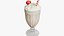 Milkshake Cherry Glass Drink