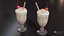 Milkshake Cherry Glass Drink