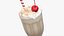 Milkshake Cherry Glass Drink 8K model