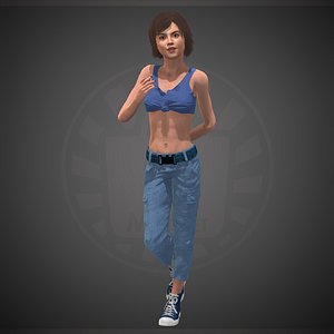 3D character people human model
