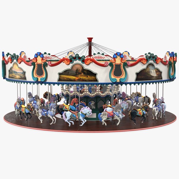 Modelo 3d Carrusel Del Parque De Atracciones Turbosquid 1603929 