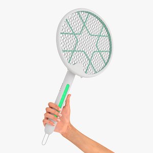 Foldable Electric Fly Swatter in Hand model