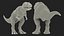3D tyrannosaurus rex waiting animal model