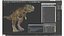 3D tyrannosaurus rex waiting animal model