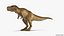 3D tyrannosaurus rex waiting animal model