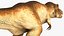 3D tyrannosaurus rex waiting animal model