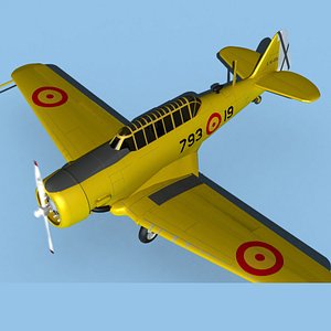 3D North American T-6 Texan SAF V02