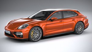 porsche panamera turbo 3D model