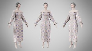 Dress 12 Gradient Wave Pattern