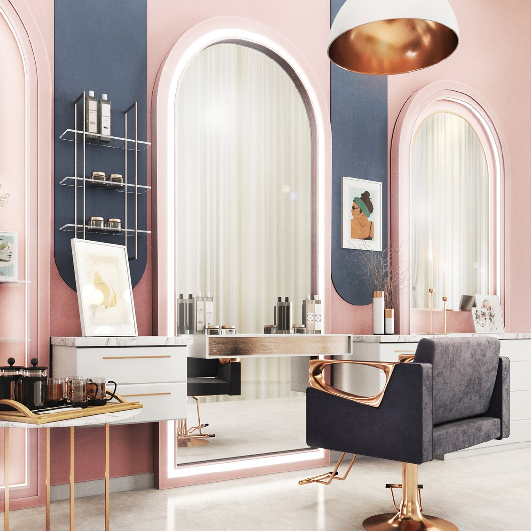 3D model Beauty salon barbershop - TurboSquid 2110712