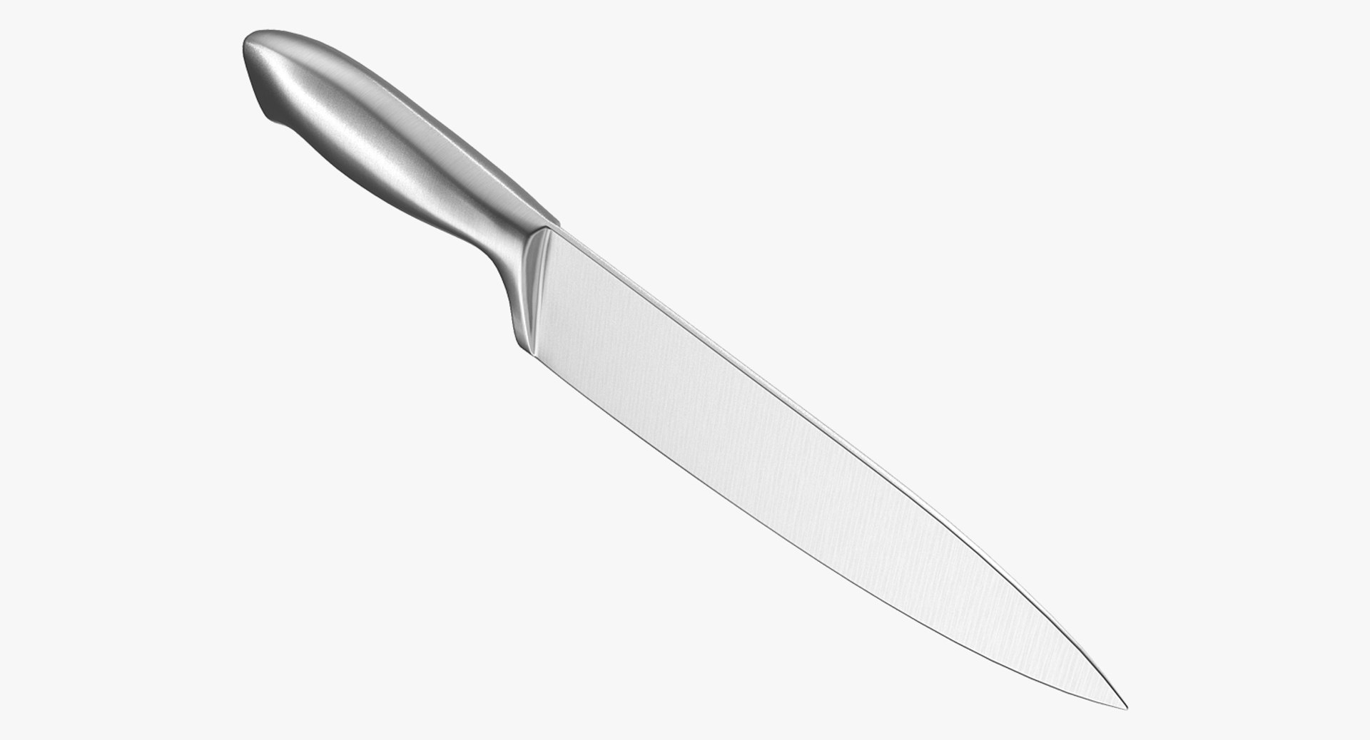 Stainless Steel Kitchen Knife 3D model preview