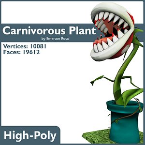 3d carnivorous plant model