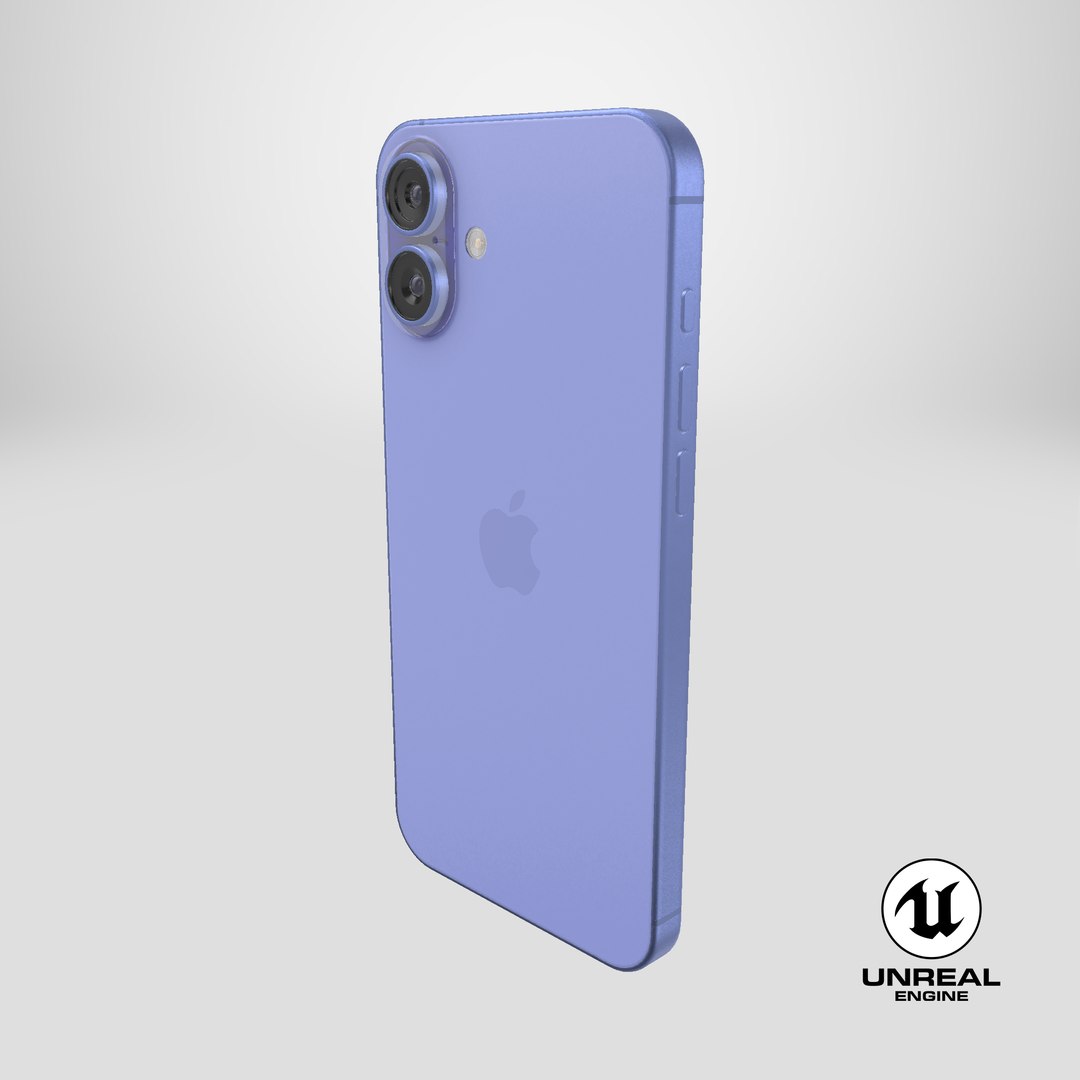 Realistic Apple  Iphone 16 Plus Ultramarine model https://p.turbosquid.com/ts-thumb/Ls/F3zOuN/TW/stemcell_unreal_render/png/1729090488/1920x1080/fit_q87/bc85233d8dc6feb09e52c73942afaa863993f690/stemcell_unreal_render.jpg