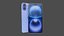 Realistisches Apple Iphone 16 Plus Blau
