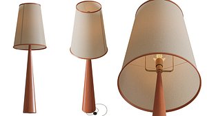 Bruna Walnut  Floor Light 3D model