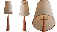 Bruna Walnut  Floor Light