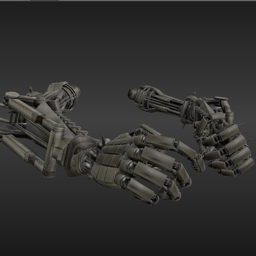 3d Rigged Robot Arms