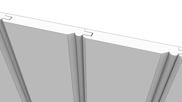 modelo 3d Beaded Tongue and Groove Cladding - TurboSquid 2027403