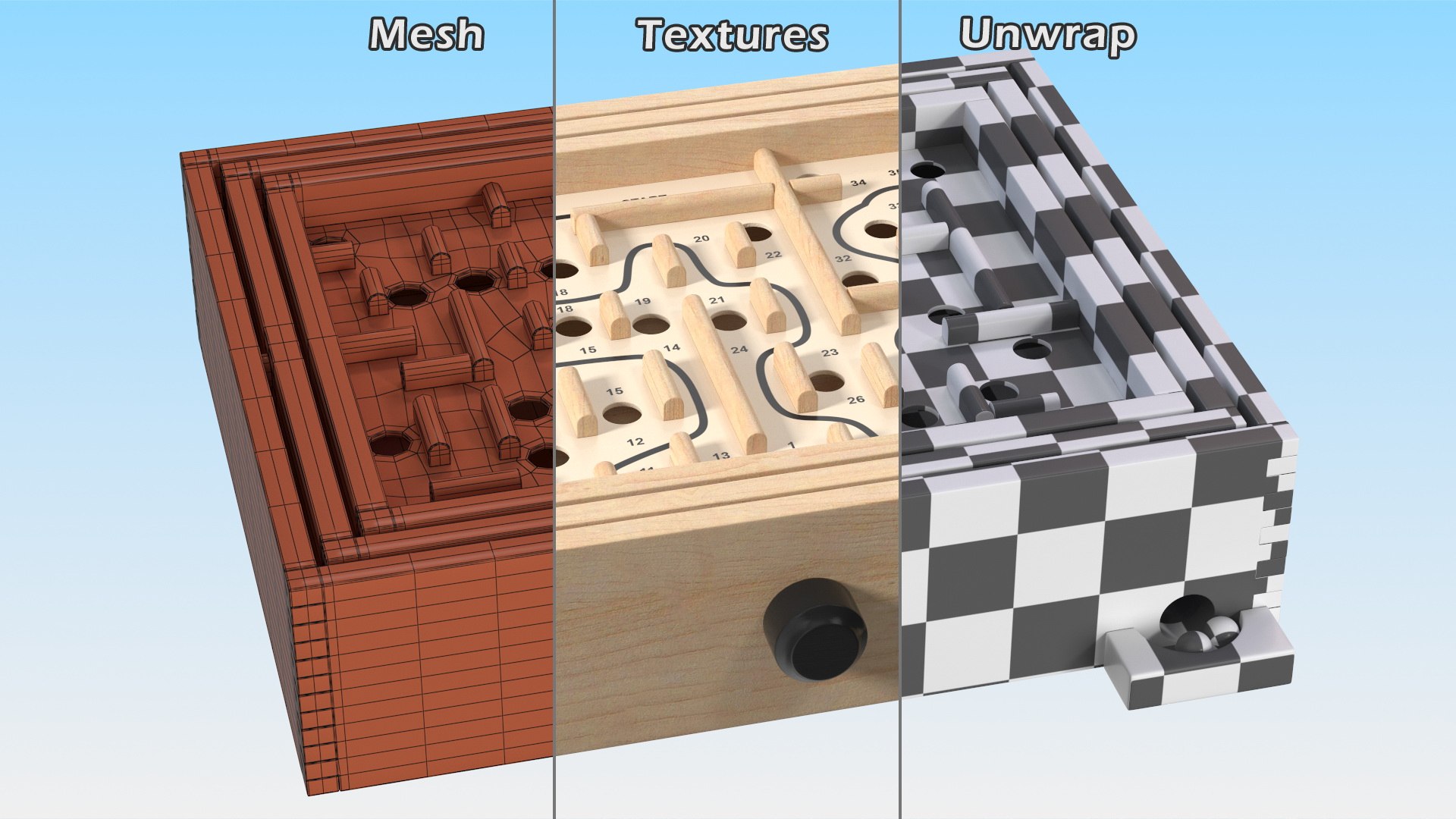 3D Wooden Maze Game with Steel Marbles https://p.turbosquid.com/ts-thumb/Ls/Tq5lAX/2a/woodenmazegamewithsteelmarblesmb3dmodel015/jpg/1630626949/1920x1080/fit_q87/fc59dbba12c3f90d764a03f3f66d983a2e30db7a/woodenmazegamewithsteelmarblesmb3dmodel015.jpg