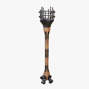 3D model Medieval Torchere