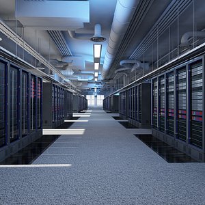 data servers 3d model