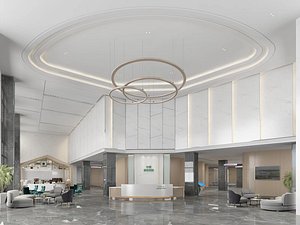 Modern Hospital Interior  3D model