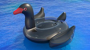 3D Swimline giant black swan