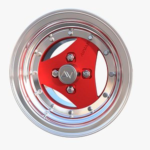 3D Advan 3 piece rim highpoly