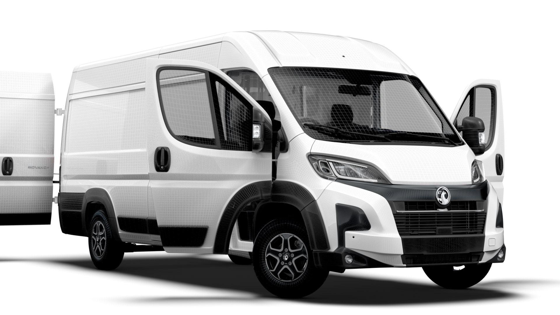 3D Vauxhall Movano E Van L4H2 HQ Interior 2025 TurboSquid 2324291