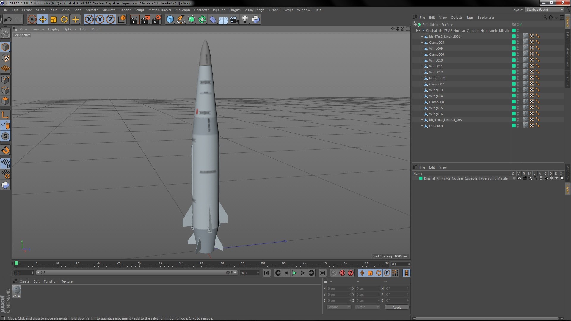 Kinzhal Kh-47M2 Nuclear Capable Hypersonic Missile model https://p.turbosquid.com/ts-thumb/Ls/oklQN5/CK/kinzhalkh47m2nuclearcapablehypersonicmissilemb3dmodel020/jpg/1655299379/1920x1080/fit_q87/40fecd1f5f9ea89d15f9e1bef6f28c66fb1bea7b/kinzhalkh47m2nuclearcapablehypersonicmissilemb3dmodel020.jpg