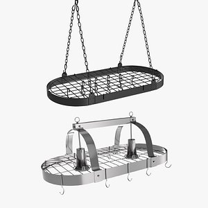 Ceiling Kitchen Pot Racks Collection model