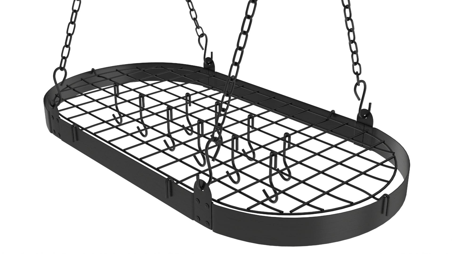 Ceiling Kitchen Pot Racks Collection Model - TurboSquid 2167821