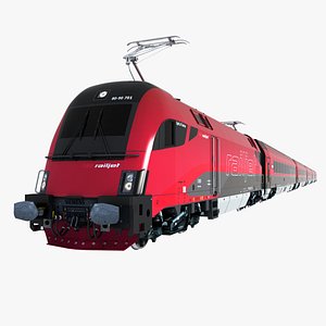 3d model railjet car locomotive