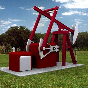 oil jack 3d model