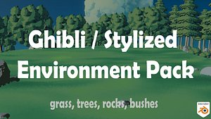 Ghibli  Stylized Environment Pack 3D model