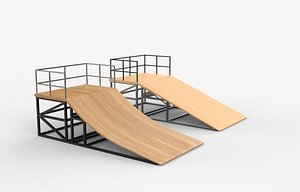 skate ramp 07 3D model 3D model